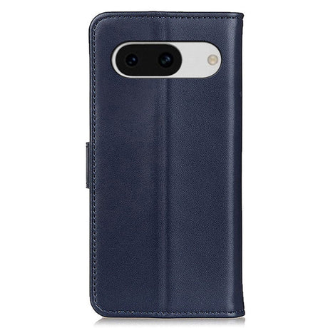 Google Pixel 8a Leather Wallet Case & Kickstand - Blue