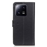 Xiaomi 14 Leather Wallet Case & Kickstand - Black