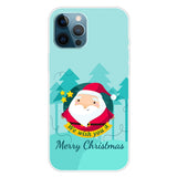 iPhone 15 Pro Max Flexible Plastic Christmas Case - Merry Christmas - Cartoon Santa Claus