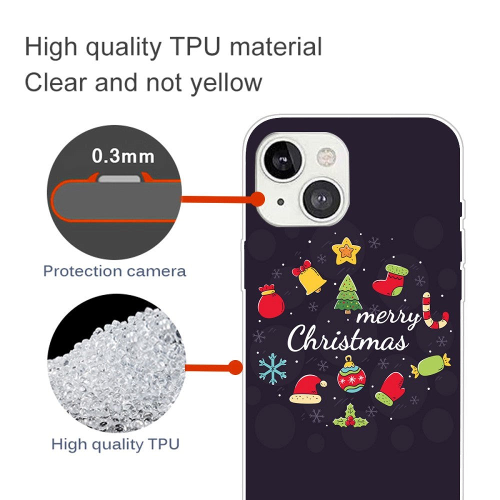 iPhone 15 Plus Flexible Plastic Christmas Case - Merry Christmas - Christmas Decorations