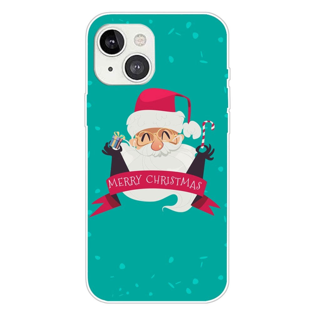 iPhone 15 Plus Flexible Plastic Christmas Case - Merry Christmas - Happy Santa Claus