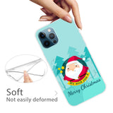 iPhone 15 Pro Flexible Plastic Christmas Case - Merry Christmas - Cartoon Santa Claus