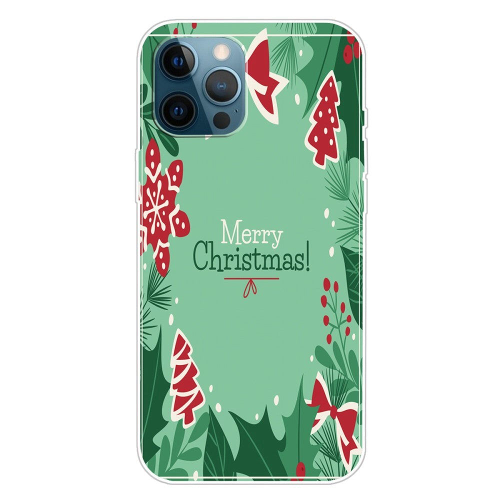 iPhone 15 Pro Flexible Plastic Christmas Case - Merry Christmas - Christmas Elements