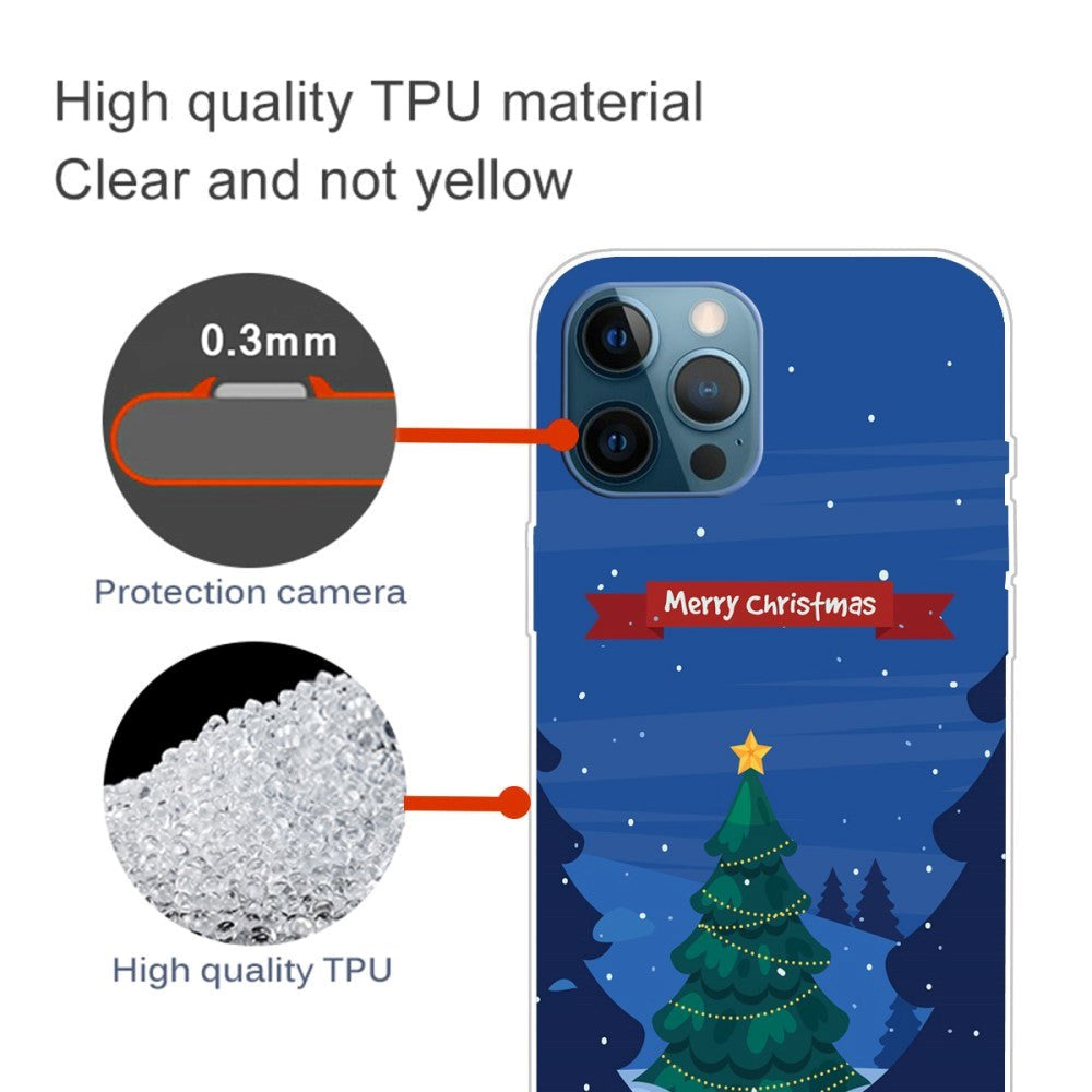 iPhone 15 Pro Flexible Plastic Christmas Case - Merry Christmas - Christmas Tree