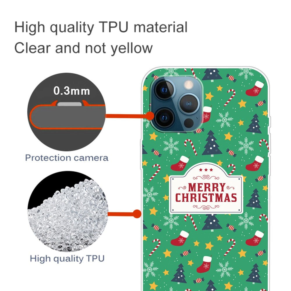 iPhone 15 Pro Flexible Plastic Christmas Case - Merry Christmas - Christmas Theme