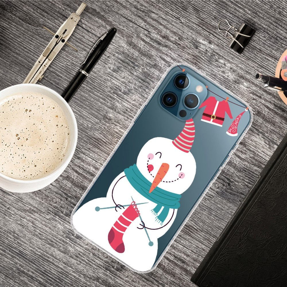 iPhone 15 Pro Flexible Plastic Christmas Case - Snowman