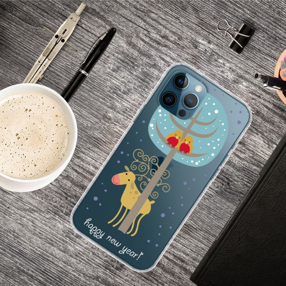 iPhone 15 Pro Flexible Plastic Christmas Case - Reindeer