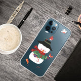 iPhone 15 Pro Max Flexible Plastic Christmas Case - Snowman