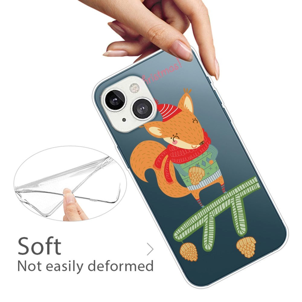 iPhone 15 Flexible Plastic Christmas Case - Squirrel