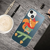 iPhone 15 Flexible Plastic Christmas Case - Squirrel