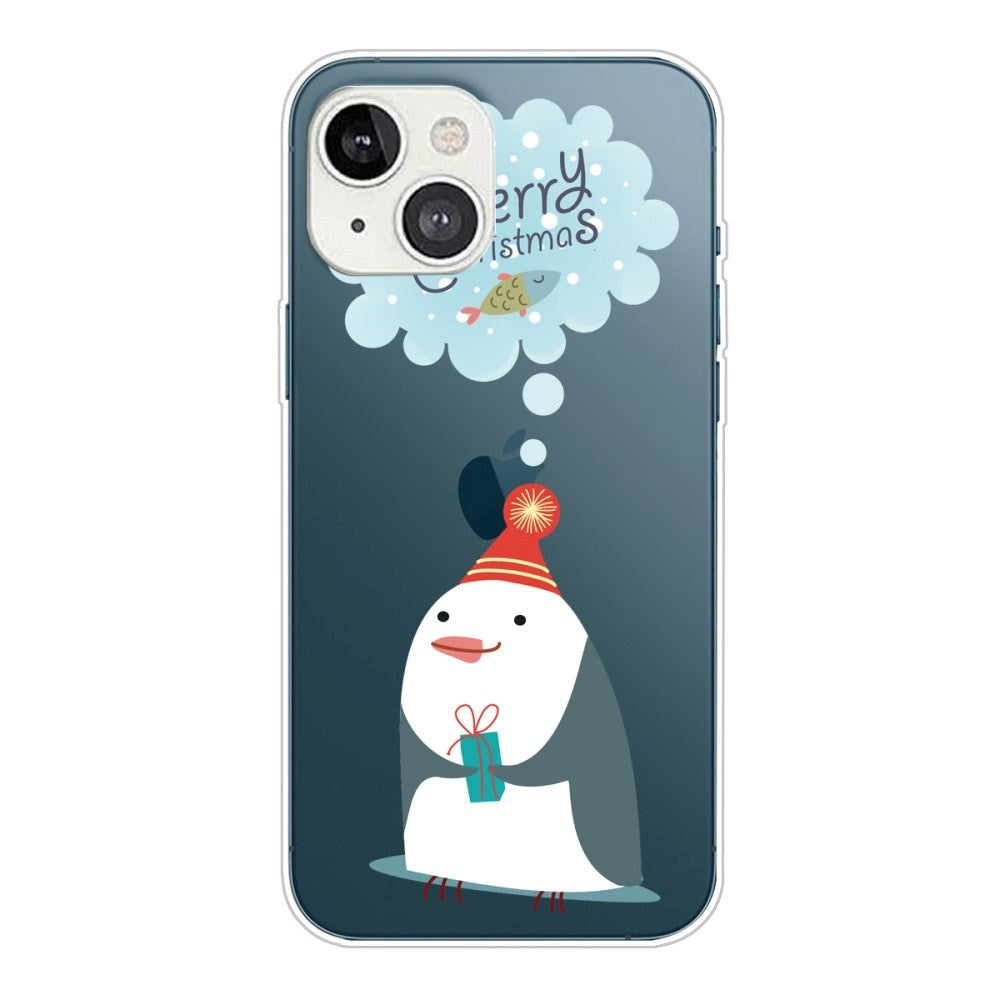 iPhone 15 Flexible Plastic Christmas Case - Penguin