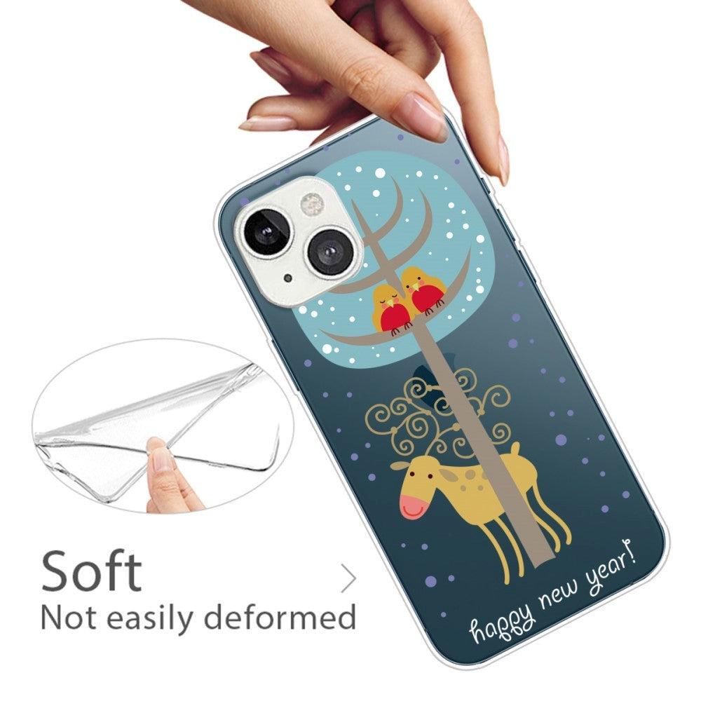 iPhone 15 Flexible Plastic Christmas Case - Reindeer