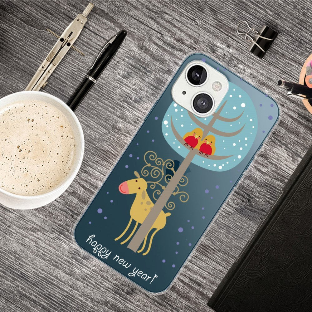 iPhone 15 Flexible Plastic Christmas Case - Reindeer