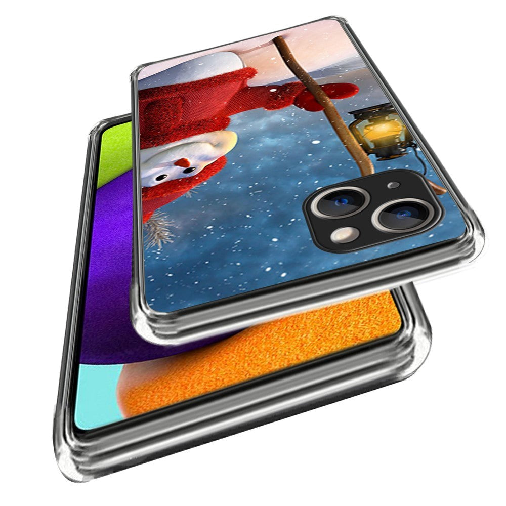 iPhone 15 Flexible TPU Christmas Case - Snowman