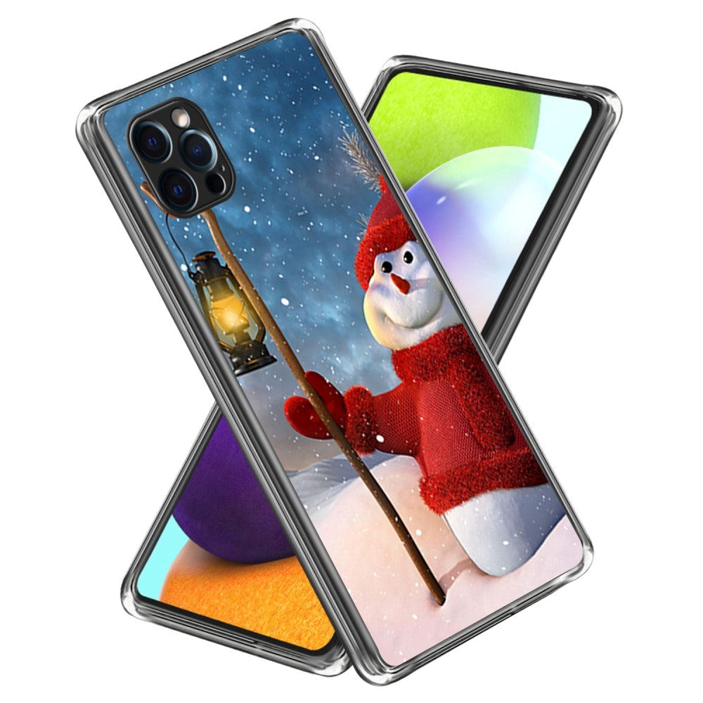 iPhone 15 Pro Flexible TPU Christmas Case - Snowman