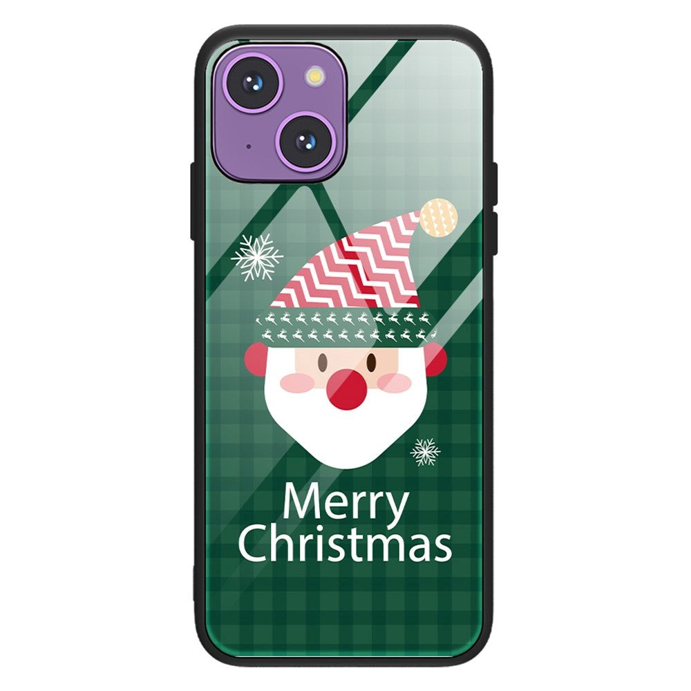 iPhone 15 Christmas Case w. Back Glass - Father Christmas