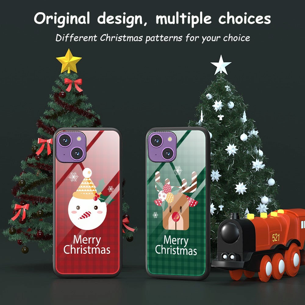 iPhone 15 Christmas Case w. Back Glass - Christmas Tree