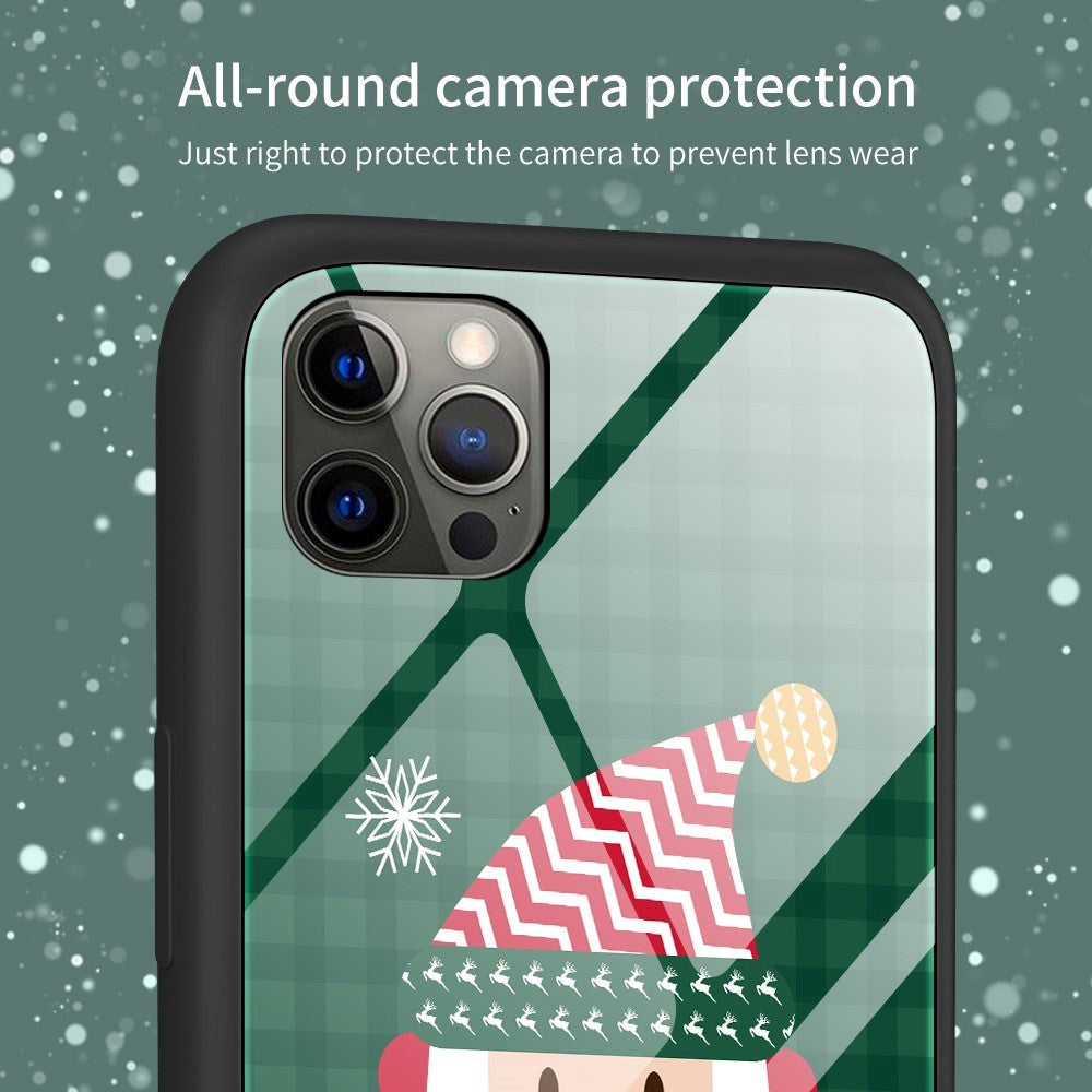 iPhone 15 Pro Christmas Case w. Back Glass - Reindeer