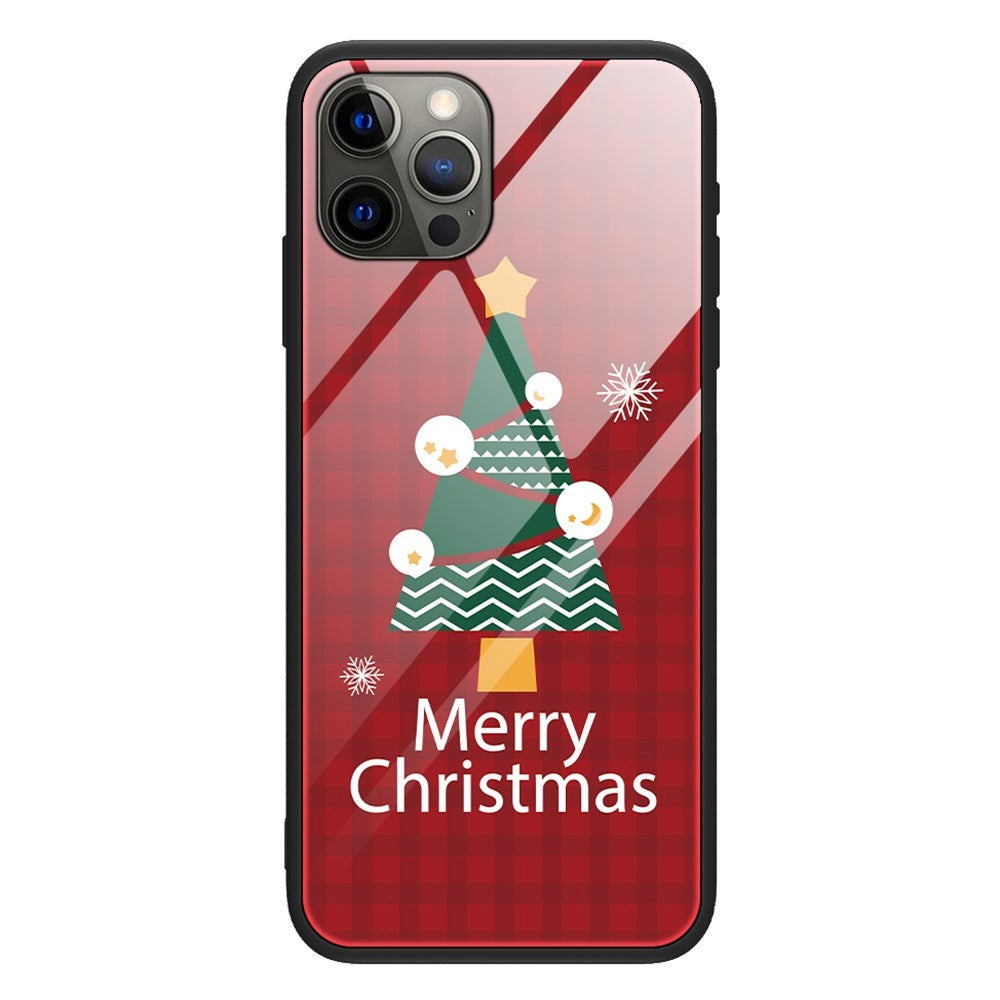 iPhone 15 Pro Christmas Case w. Back Glass - Christmas Tree