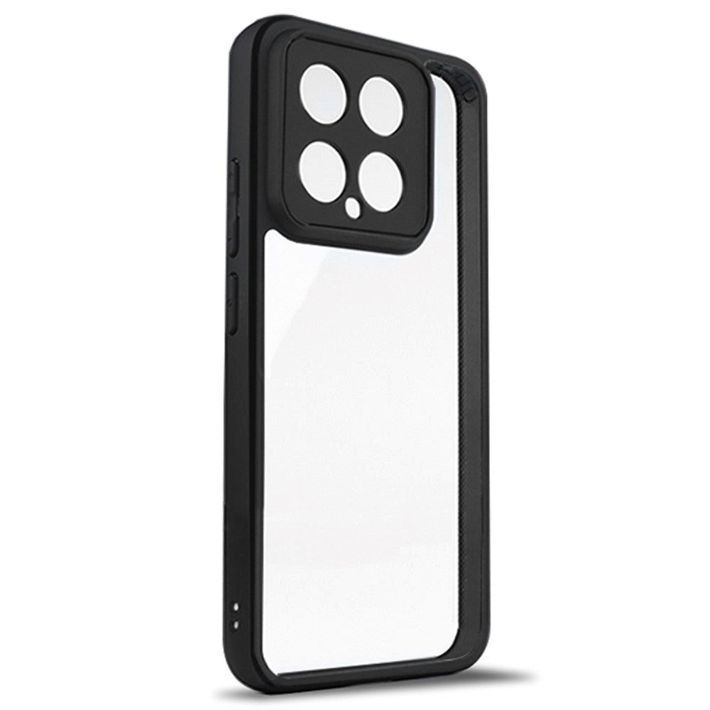 Xiaomi 14 Hybrid Plastic Case - Transparent / Black