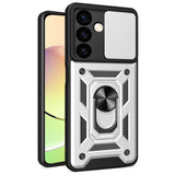 Samsung Galaxy S24 Tough Case w. Magnetic Kickstand & Cam Slider - Silver