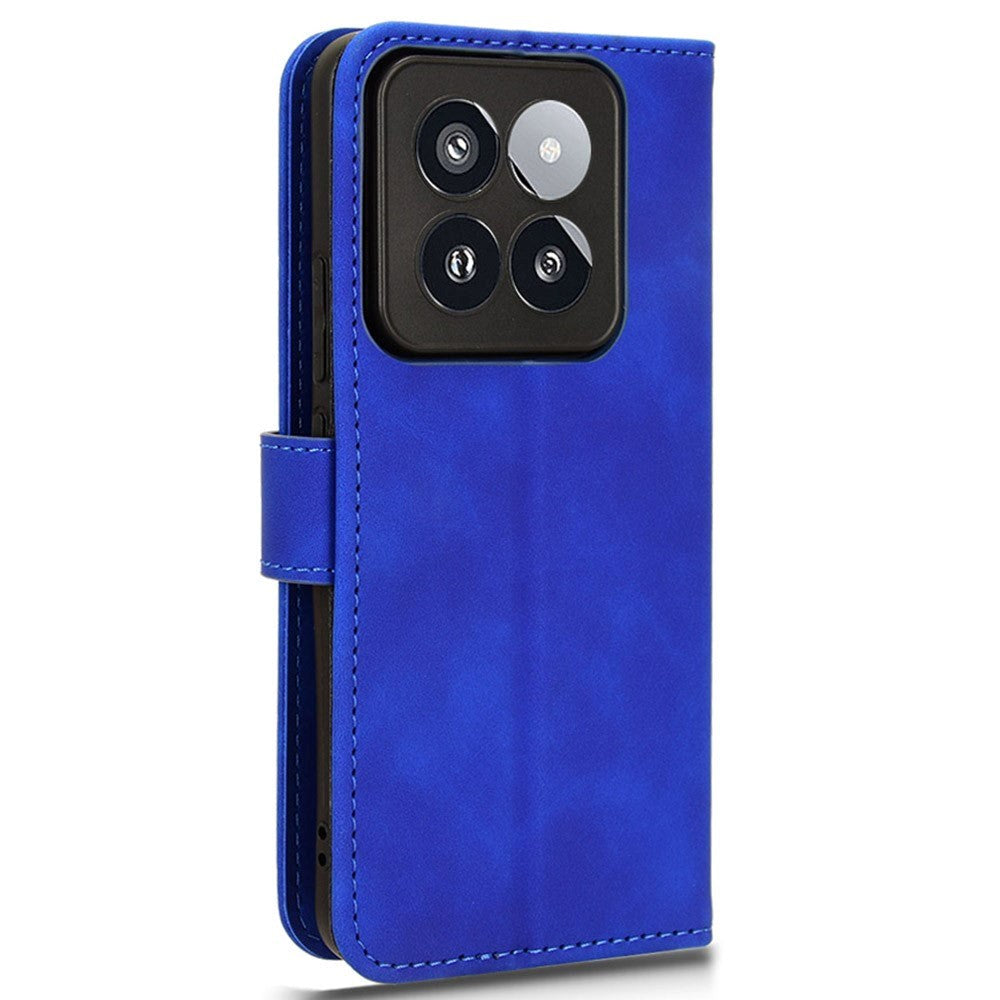 Xiaomi 14 Pro Leather Flip Case w. Wallet & Stand Function - Blue