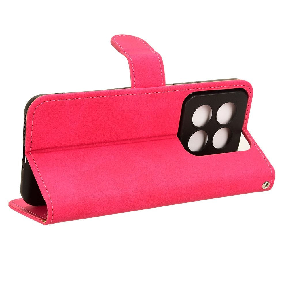 Xiaomi 14 Pro Leather Flip Case w. Wallet & Stand Function - Pink