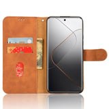 Xiaomi 14 Pro Leather Flip Case w. Wallet & Stand Function - Brown