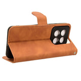 Xiaomi 14 Pro Leather Flip Case w. Wallet & Stand Function - Brown