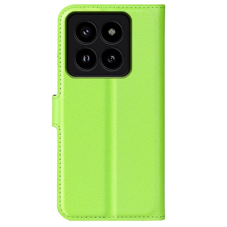 Xiaomi 14 Pro Faux Leather Case w. Wallet & Stand Function - Green