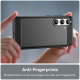 Samsung Galaxy S24 Brushed Carbon Case - Black