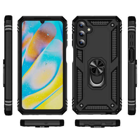 Samsung Galaxy A15 (5G) / A15 Hybrid Tough Case w. Magnetic Kickstand - Black