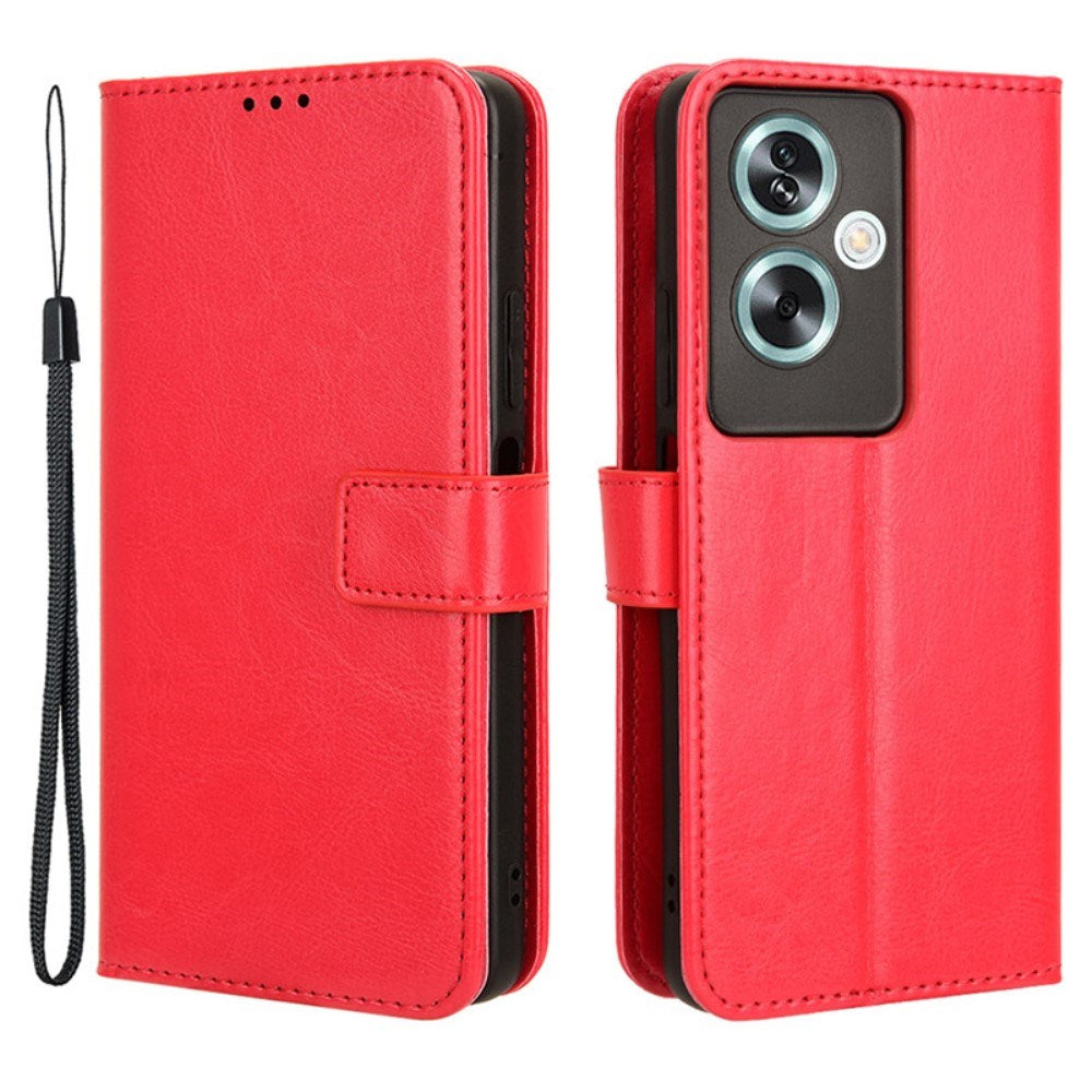 EIDERWOOD OnePlus Nord N30 SE (5G) / Oppo A79 (5G) Leather Flip Case w. Wallet & Stand Function - Red