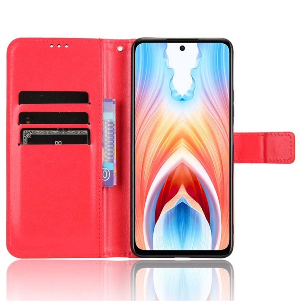 EIDERWOOD OnePlus Nord N30 SE (5G) / Oppo A79 (5G) Leather Flip Case w. Wallet & Stand Function - Red