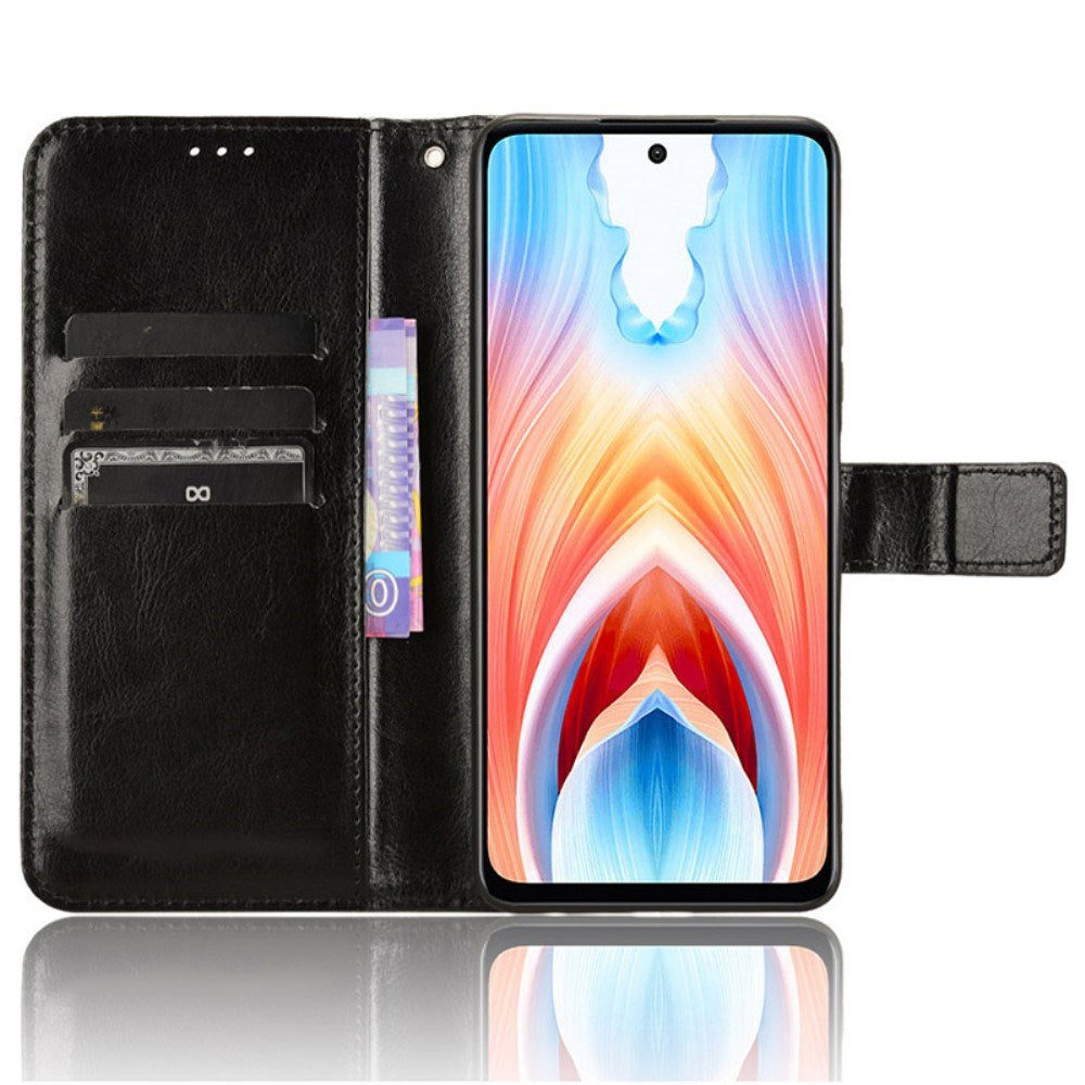 EIDERWOOD OnePlus Nord N30 SE (5G) / Oppo A79 (5G) Leather Flip Case w. Wallet & Stand Function - Black