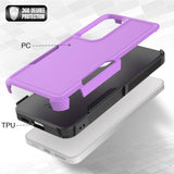 Samsung Galaxy S24+ (Plus) Hybrid Tough Plastic Case - Purple