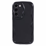 EIDERWOOD Samsung Galaxy S23+ (Plus) Flexible Plastic Case with Wavy Edges - Black