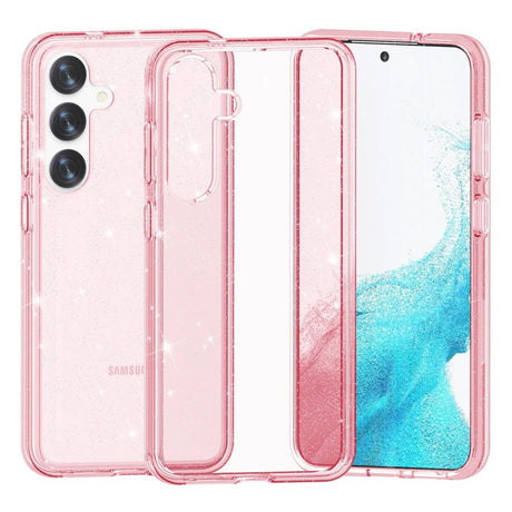 Samsung Galaxy S24 Hybrid Plastic Case - Pink Glitter