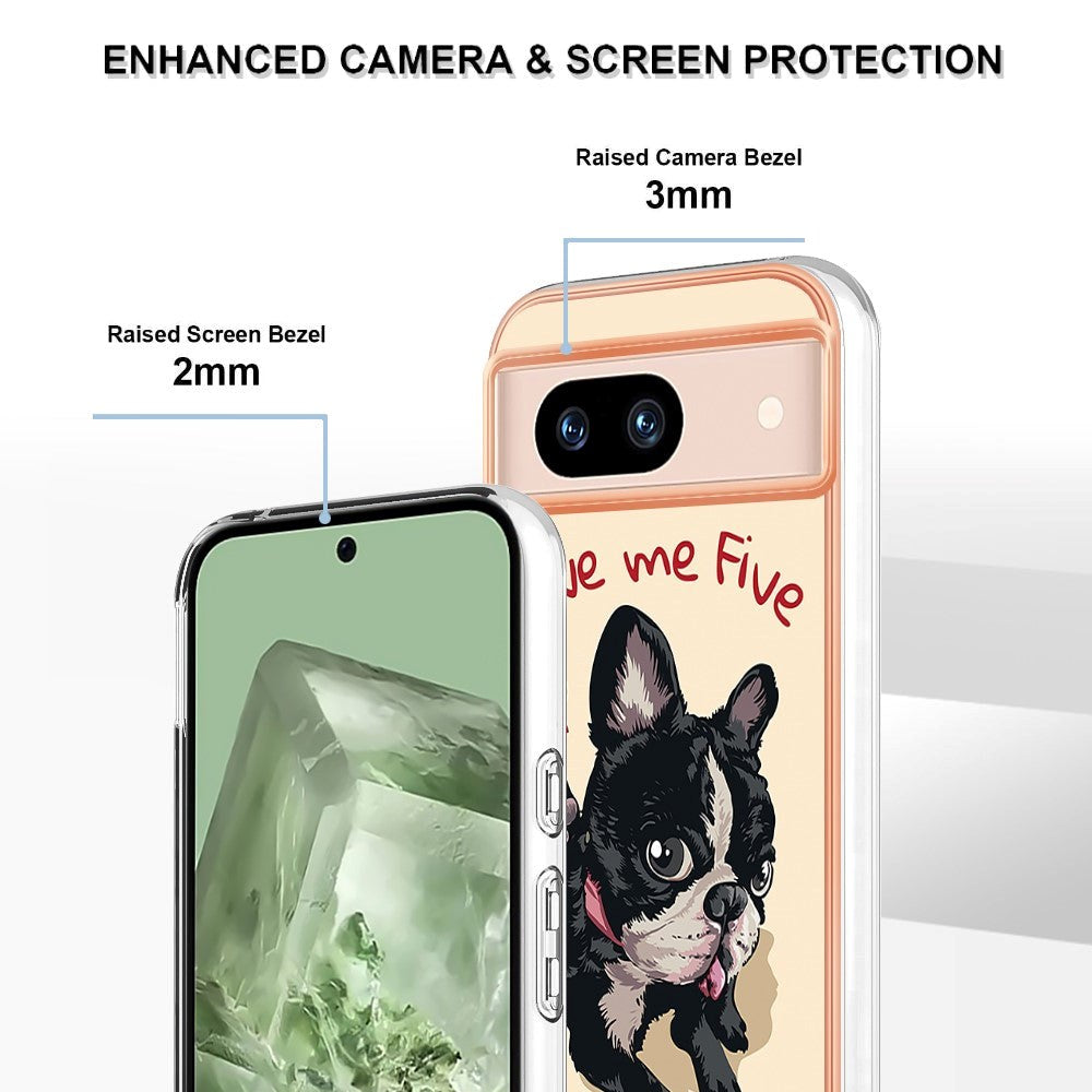 Google Pixel 8a Flexible Plastic Case w. Motif - Dog