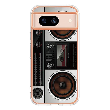 Google Pixel 8a Flexible Plastic Case w. Motif - Radio