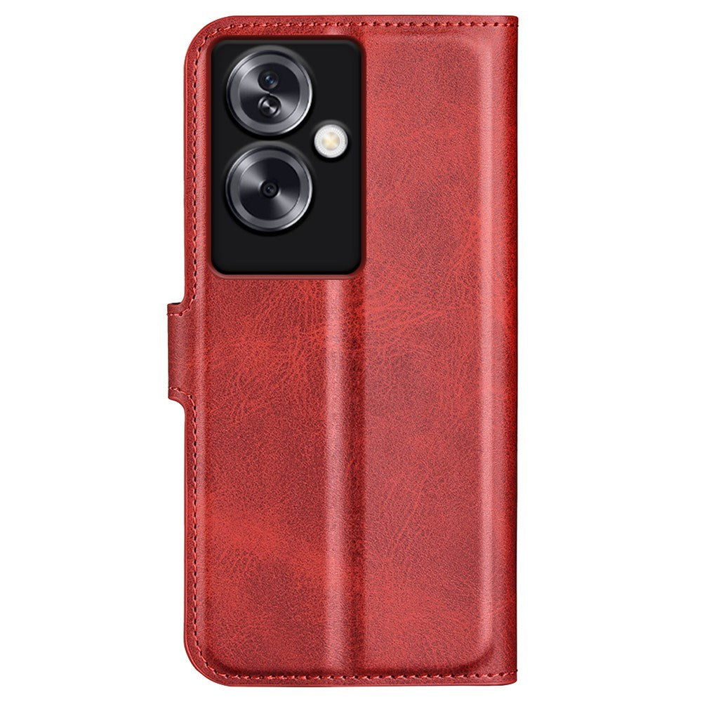 EIDERWOOD Oppo A79 (5G) / A2 (5G) Leather Flip Case w. Lommebok  & Stand Function - Red