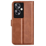 EIDERWOOD Oppo A79 (5G) / A2 (5G) Leather Flip Case w. Lommebok  & Stand Function - Light Brown