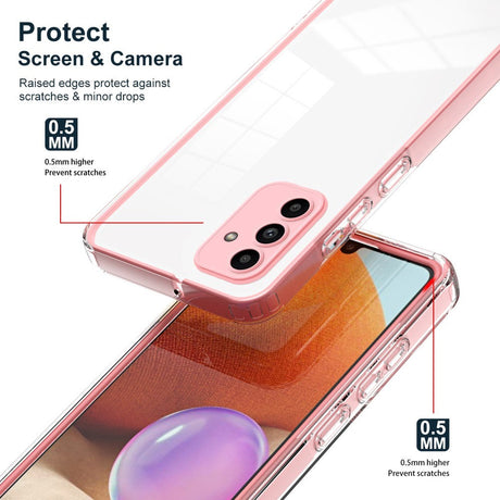 Samsung Galaxy A15 (5G) / A15 Hybrid Plastic Case - Transparent / Pink