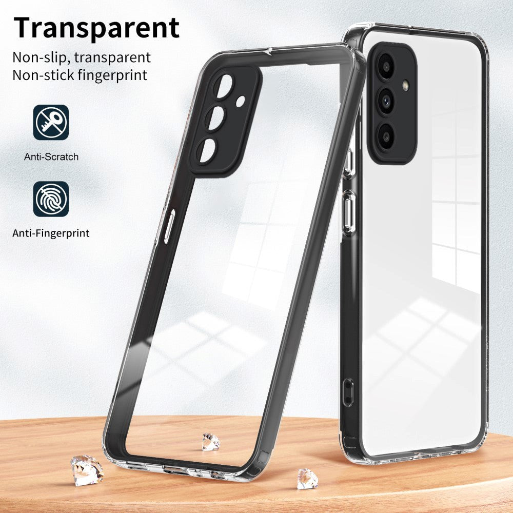 Samsung Galaxy A15 (5G) / A15 Hybrid Plastic Case - Transparent / Black