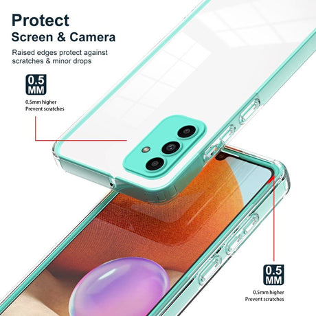 Samsung Galaxy A15 (5G) / A15 Hybrid Plastic Case - Transparent / Turquoise