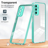 Samsung Galaxy A15 (5G) / A15 Hybrid Plastic Case - Transparent / Turquoise