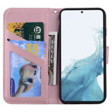 Samsung Galaxy S24+ (Plus) Flip Case with Strap / Standing function / Card Holder - Pink (Rabbit)