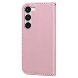 Samsung Galaxy S24+ (Plus) Flip Case with Strap / Standing function / Card Holder - Pink (Rabbit)