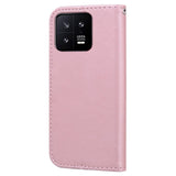 Xiaomi 13 Flip Case with Strap / Standing function / Card Holder - Pink (Rabbit)