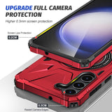 EIDERWOOD Tough Case for Samsung Galaxy S25+ / S24+ (Plus) With Kickstand and Magsafe - Red